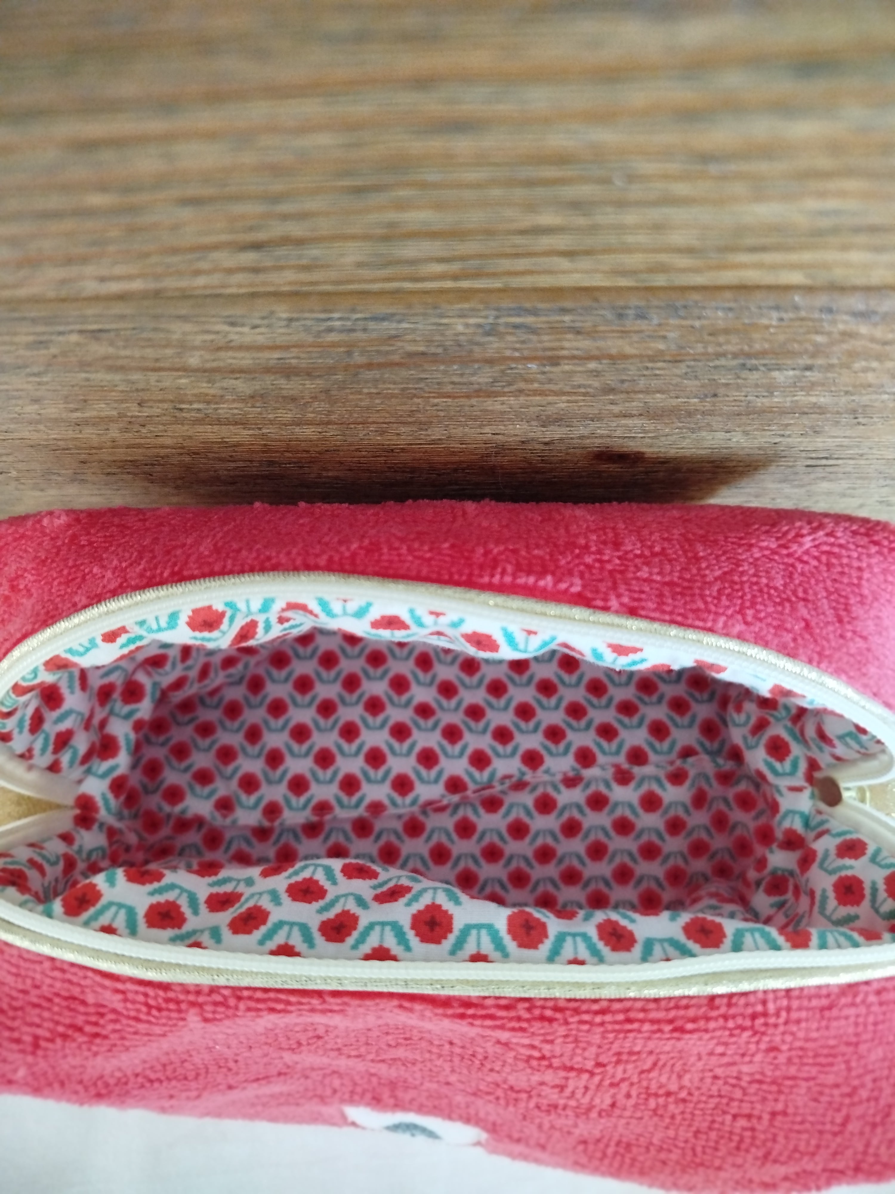Trousse de Toilette Artisanale - Corail
